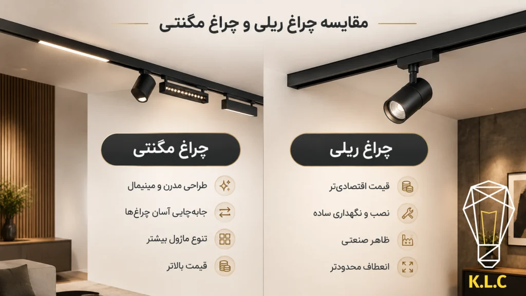 مقایسه چراغ مگنتی و چراغ خطی